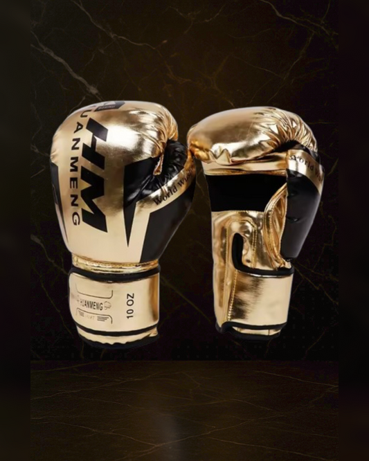 StrikeZoneX gold boxing gloves – unisex gloves for training and sparring